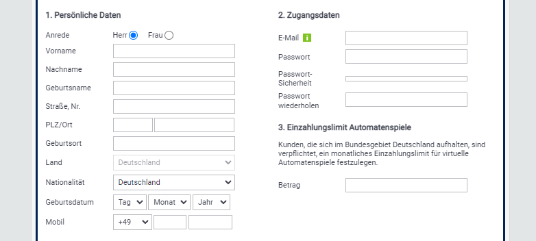 bet-at-home bet-at-home bonus code form screenshot